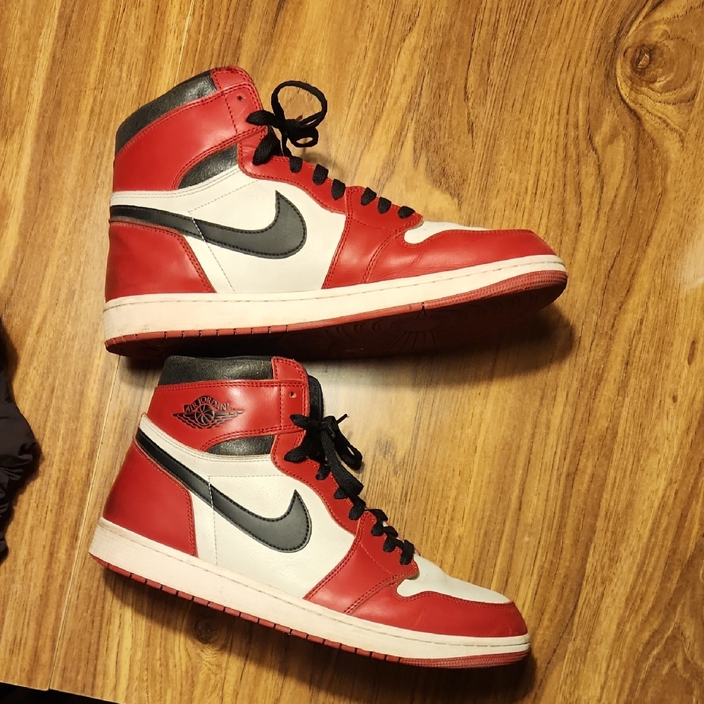 Nike Jordan 1 "Lost & Found" Red And Black Sneaker (Size 13 US)